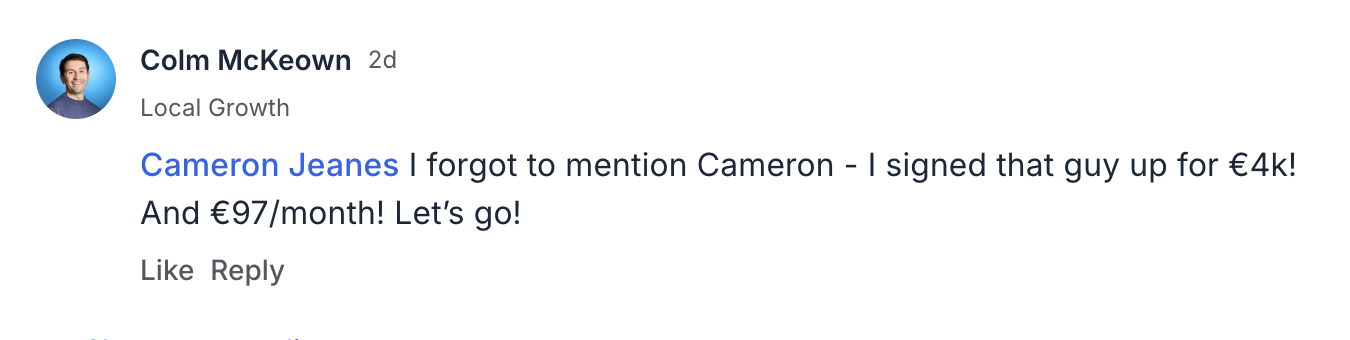 Member win screenshot