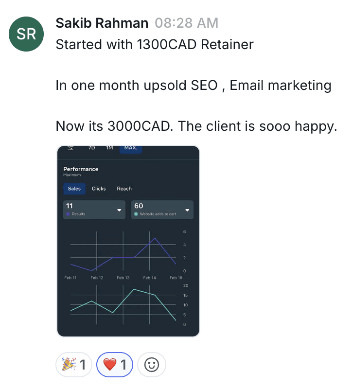 Member win screenshot